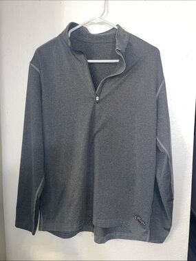 Men's Gray Half-Zip Long Sleeve Pullover - Chilly's